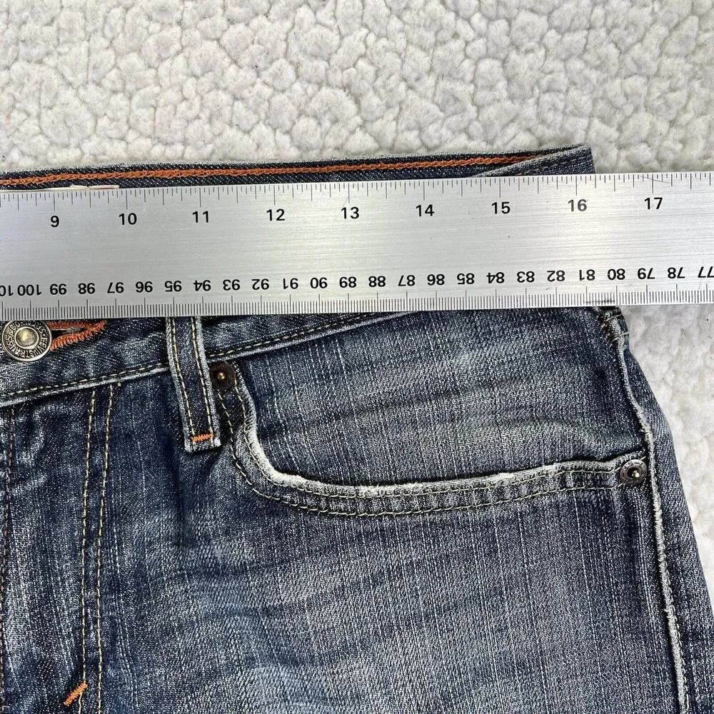 Levi’s 514 Jeans Men’s Size‎ 32x32 Blue Slim Straight Y2K Grunge Streetwear